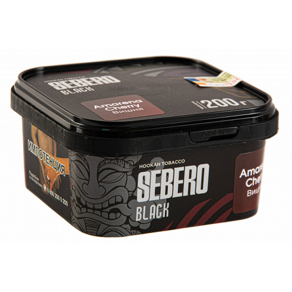 Табак SEBERO BLACK AMARENA CHERRY 200 гр в Норильске