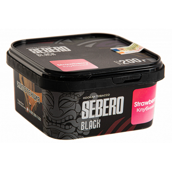 Табак SEBERO BLACK STRAWBERRY 200 гр в Норильске