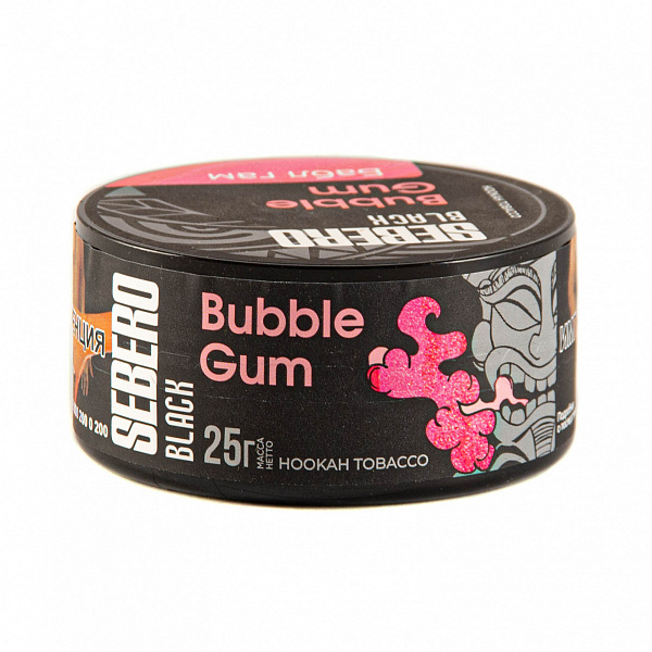 Табак SEBERO BLACK BUBBLE GUM 25 гр в Норильске