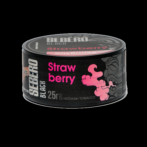 Табак SEBERO BLACK STRAWBERRY 25 гр в Норильске