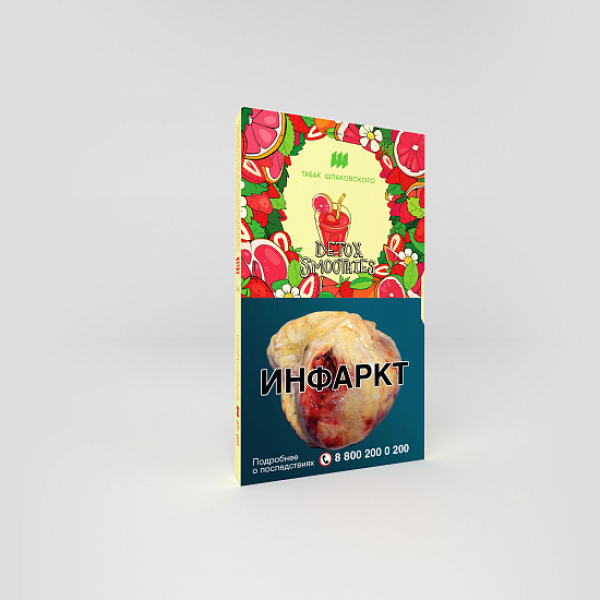 Табак ШПАКОВСКОГО DETOX SMOOTHIES (СМУЗИ ИЗ ГРЕЙФРУТА И КЛУБНИКИ) 40 гр в Норильске