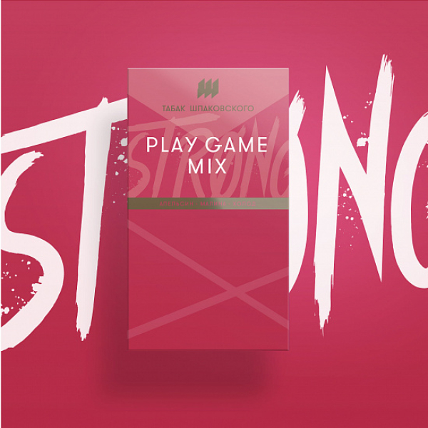 Табак Шпаковского Strong Play game mix (Апельсин Малина Холод) 40 гр в Норильске