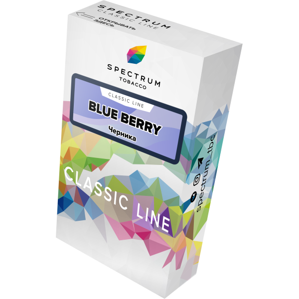 Табак Spectrum Classic blue berry 40 грамм в Норильске