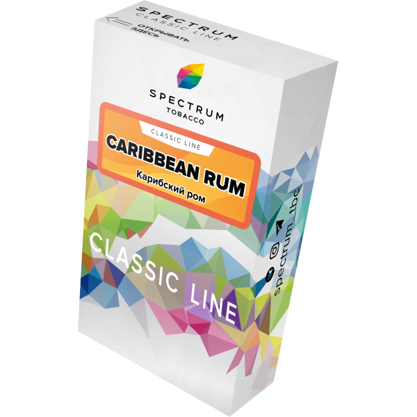 Табак Spectrum Classic caribbean rum 40 грамм в Норильске