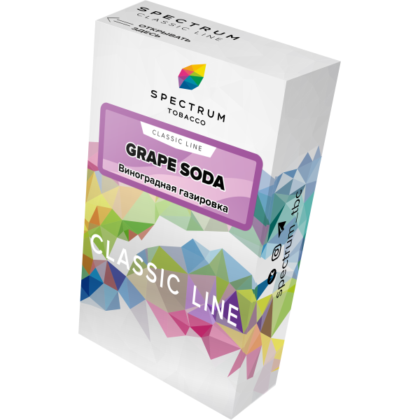 Табак Spectrum Classic grape soda 40 грамм в Норильске