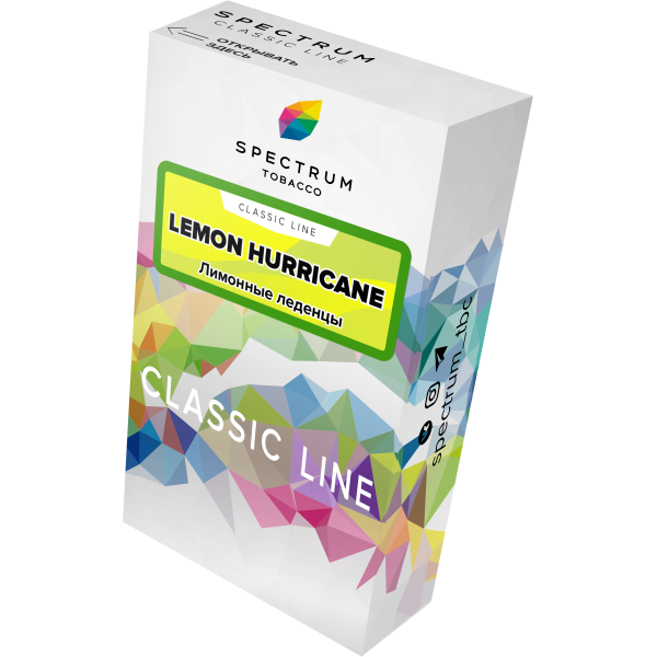 Табак Spectrum Classic lemon hurricane 40 грамм в Норильске