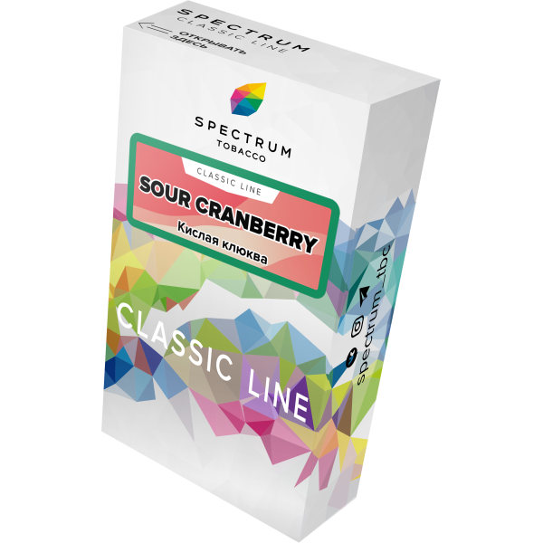 Табак Spectrum Classic sour cranberry 40 грамм в Норильске