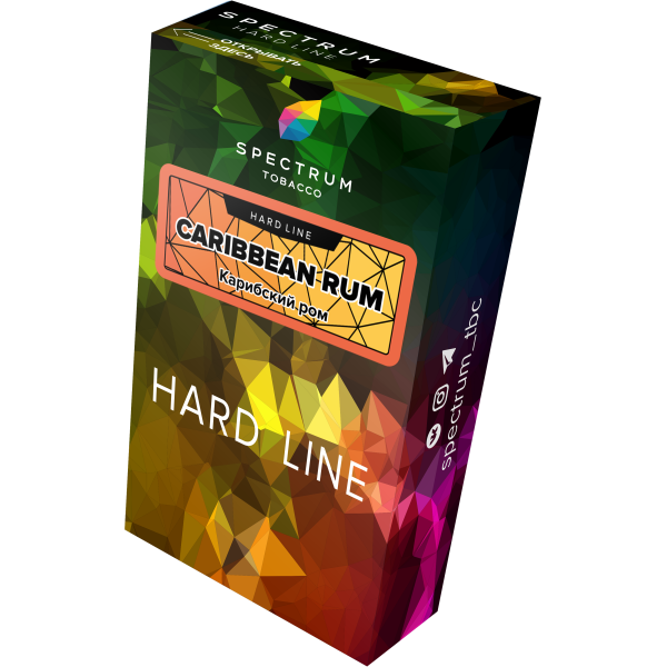 Табак Spectrum Hard caribbean rum 40 грамм в Норильске