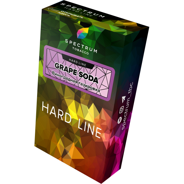 Табак Spectrum Hard grape soda 40 грамм в Норильске