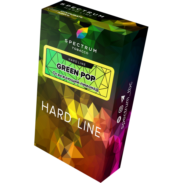 Табак Spectrum Hard green pop 40 грамм в Норильске