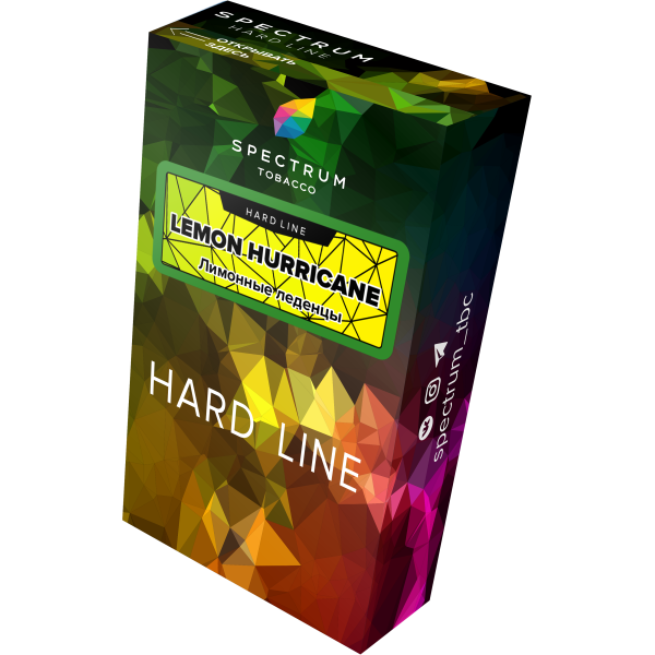 Табак Spectrum Hard lemon hurricane 40 грамм в Норильске