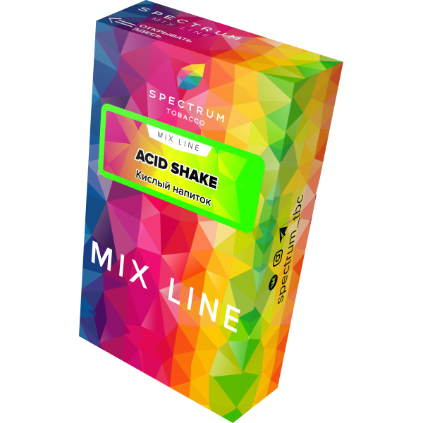 Табак Spectrum Mix Line Acid Shake 40 грамм в Норильске