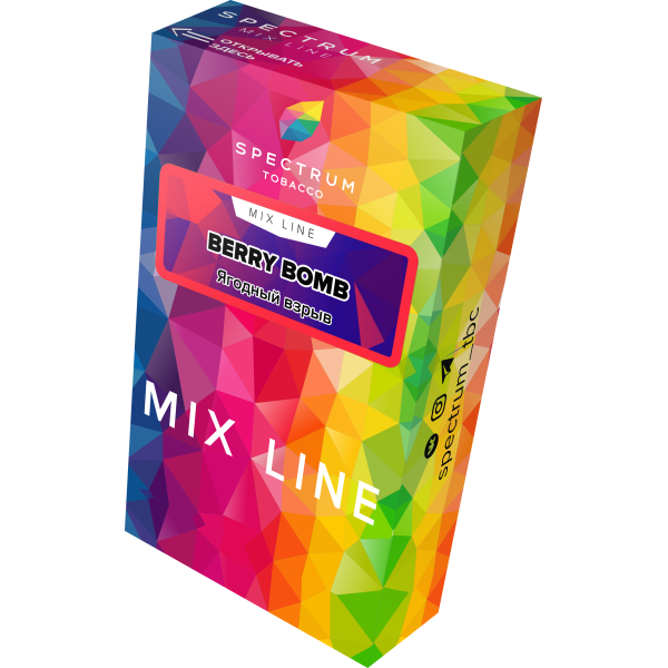 Табак Spectrum Mix Line Berry Bomb 40 грамм в Норильске