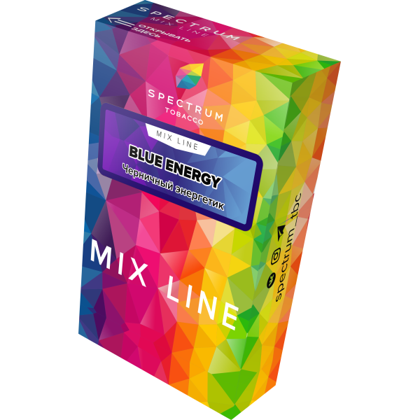 Табак Spectrum Mix Line Blue Energy 40 грамм в Норильске