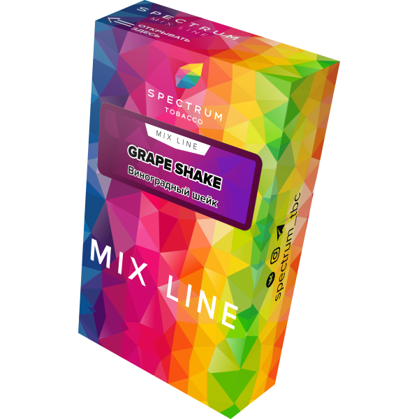 Табак Spectrum Mix Line Grape Shake 40 грамм в Норильске
