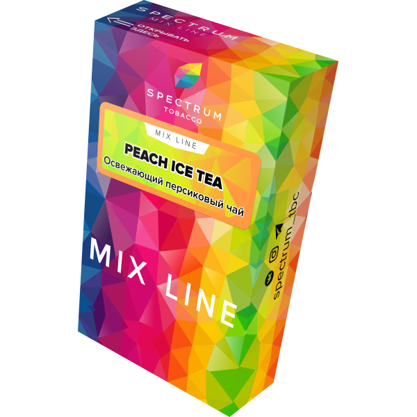 Табак Spectrum Mix Line Peach Ice Tea 40 грамм в Норильске