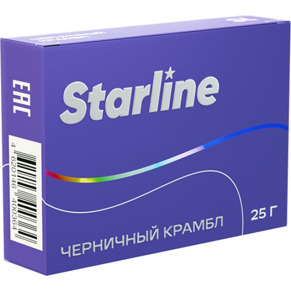 Табак Starline Черничный крамбл 25 гр в Норильске