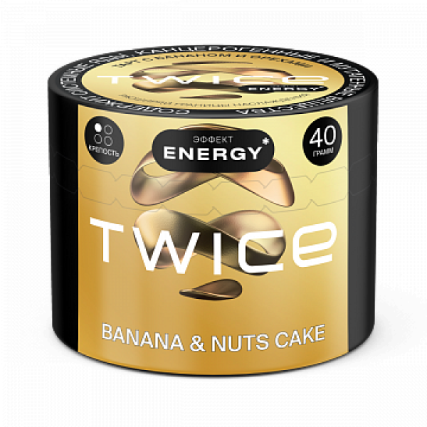 Табак TWICE Banana Nuts Cake (Пирог с бананом и орехами) 40 гр в Норильске