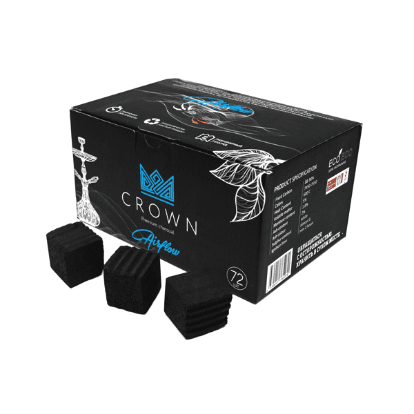 Уголь Crown Airflow Кокосовый 72 Шт (25 Мм) в Норильске