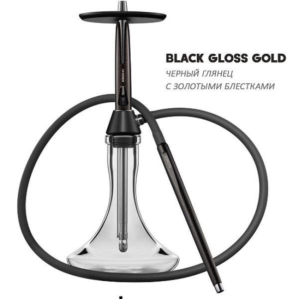 Кальян Koress K3 Black Gloss (Черный,Золотой, 48 см) в Норильске