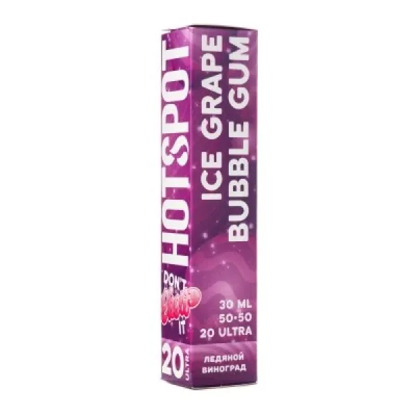 Жидкость HOTSPOT Chow Ultra Ice Grape Bubble Gum 30 мл в Норильске