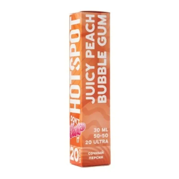 Жидкость HOTSPOT Chow Ultra Juicy Peach Bubble Gum 30 мл в Норильске