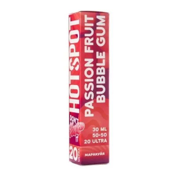 Жидкость HOTSPOT Chow Ultra Passion Fruit Bubble Gum 30 мл в Норильске