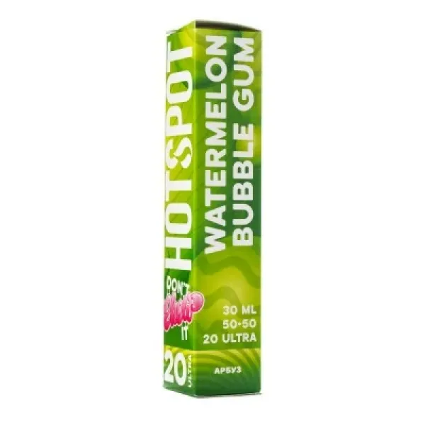 Жидкость HOTSPOT Chow Ultra Watermelon Bubble Gum 30 мл в Норильске