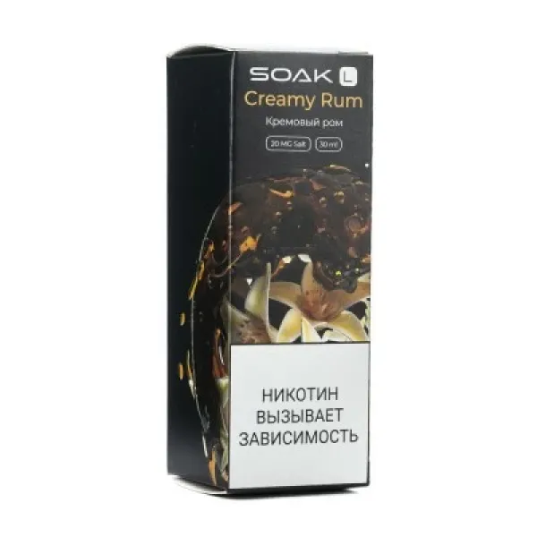 Жидкость SOAK L Creamy Rum 30 мл в Норильске