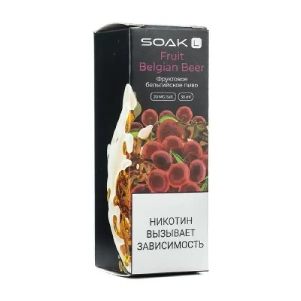 Жидкость SOAK L Fruit Belgian Beer 30 мл в Норильске