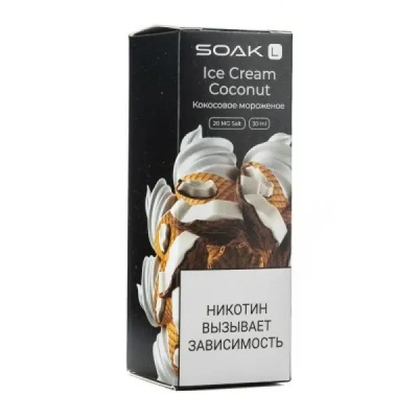 Жидкость SOAK L Ice Cream Coconut 30 мл в Норильске