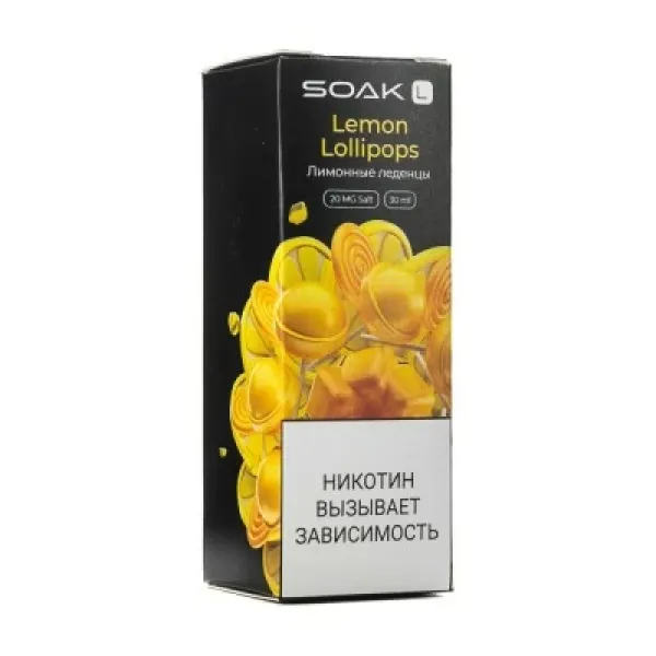 Жидкость SOAK L Lemon Lollipops 30 мл в Норильске