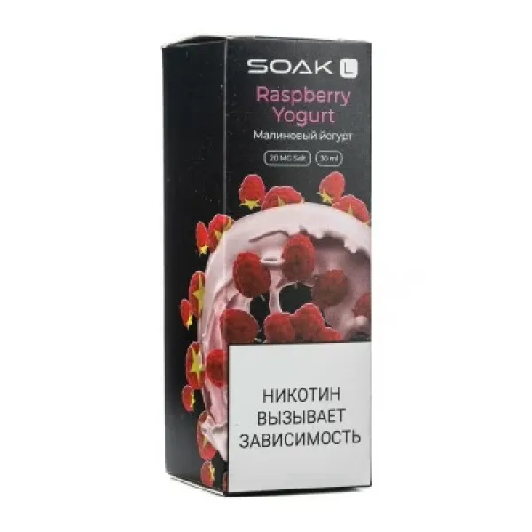 Жидкость SOAK L Raspberry Yogurt 30 мл в Норильске