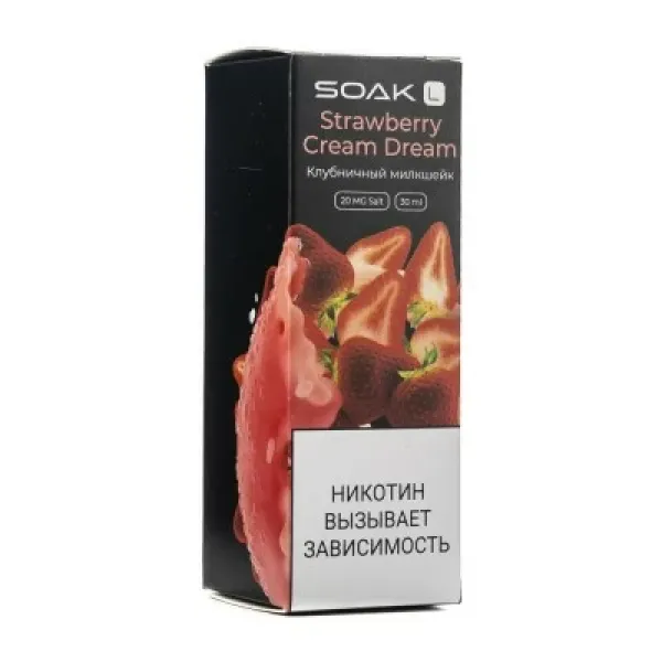 Жидкость SOAK L Strawberry Cream Dream 30 мл в Норильске