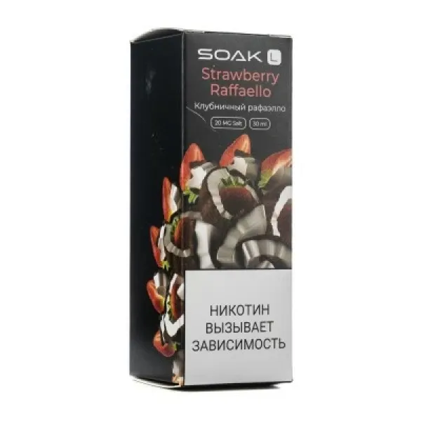 Жидкость SOAK L Strawberry Raffaello 30 мл в Норильске