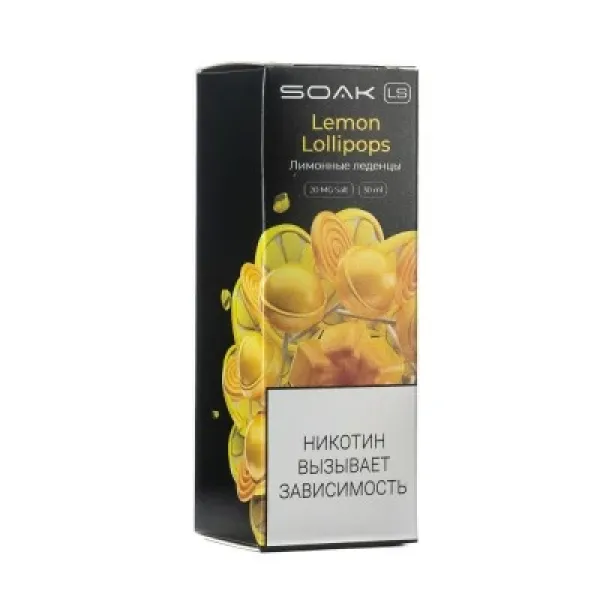 Жидкость SOAK LS Lemon Lollipops 30 мл в Норильске
