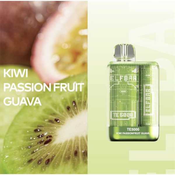 Elfbar TE5000 Kiwi Passion fruit Guava, 5000 тяг в Норильске