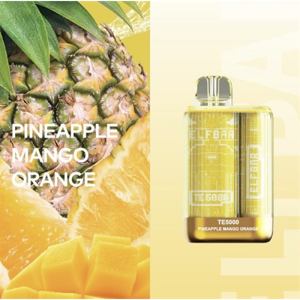 Elfbar TE5000 Pineapple Mango Orange, 5000 тяг в Норильске