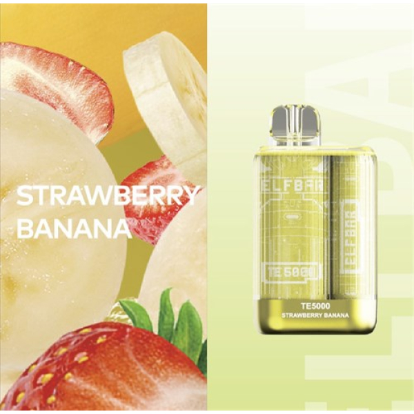 Elfbar TE5000 Strawberry Banana, 5000 тяг в Норильске