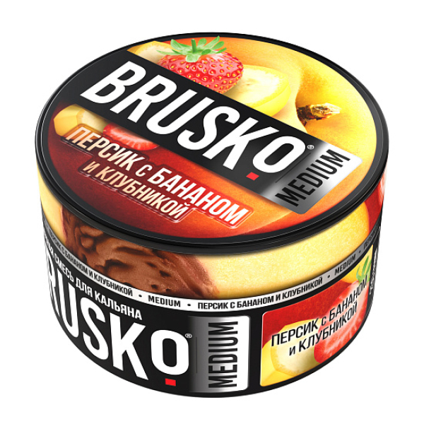 Смесь Brusko Персик с бананом и клубникой 250 гр в Норильске