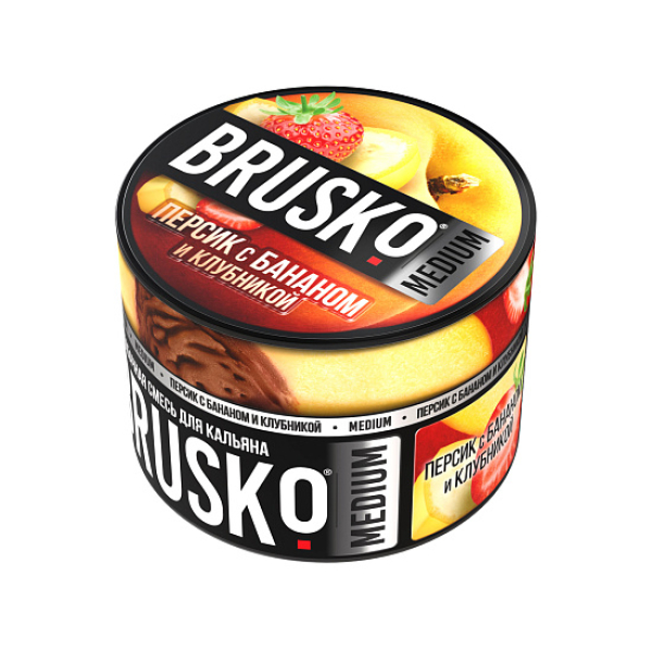 Смесь Brusko Персик с бананом и клубникой 50 гр в Норильске