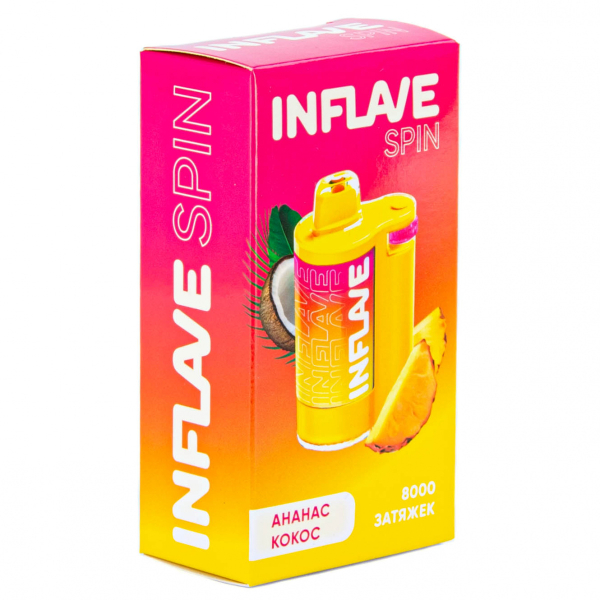 INFLAVE SPIN Ананас кокос (8000 затяжек) в Норильске