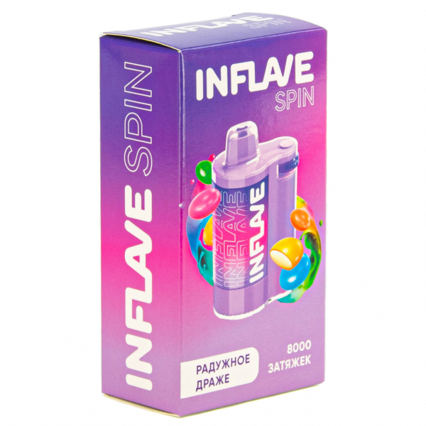 INFLAVE SPIN Радужное драже (8000 затяжек) в Норильске