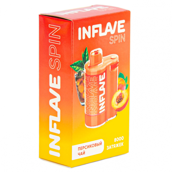 INFLAVE SPIN Персиковый чай (8000 затяжек) в Норильске