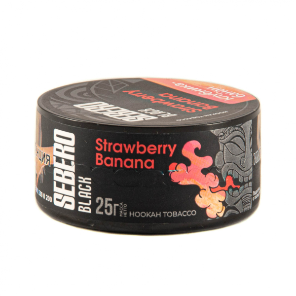 Табак Sebero Black Strawberry Banana  25 грамм в Норильске