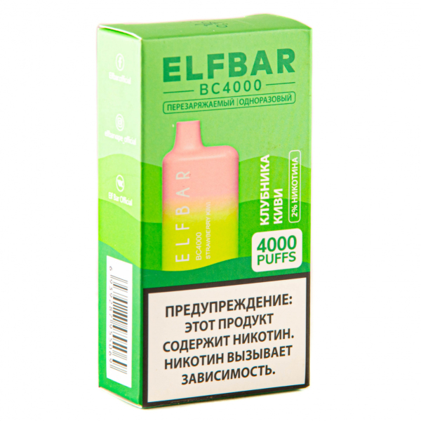 ELF BAR Strawberry Kiwi (4000 затяжек) 20 мг в Норильске