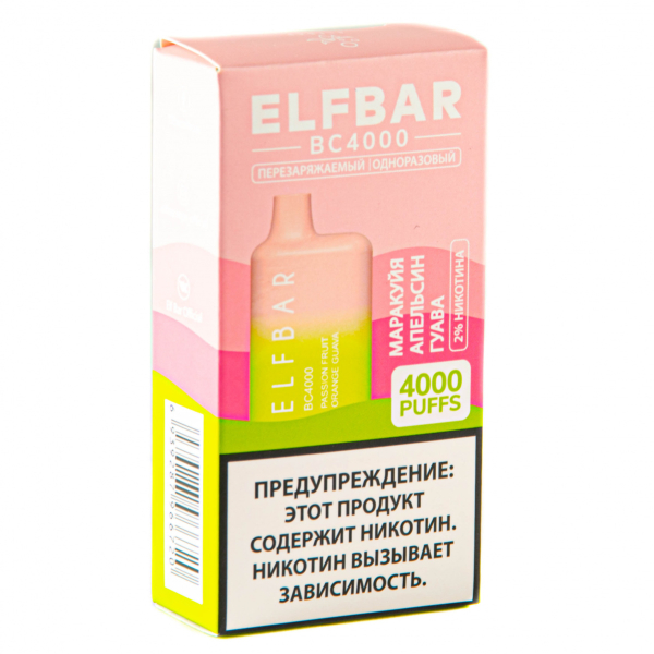 ELF BAR Passionfruit Orange Guava (4000 затяжек) 20 мг в Норильске