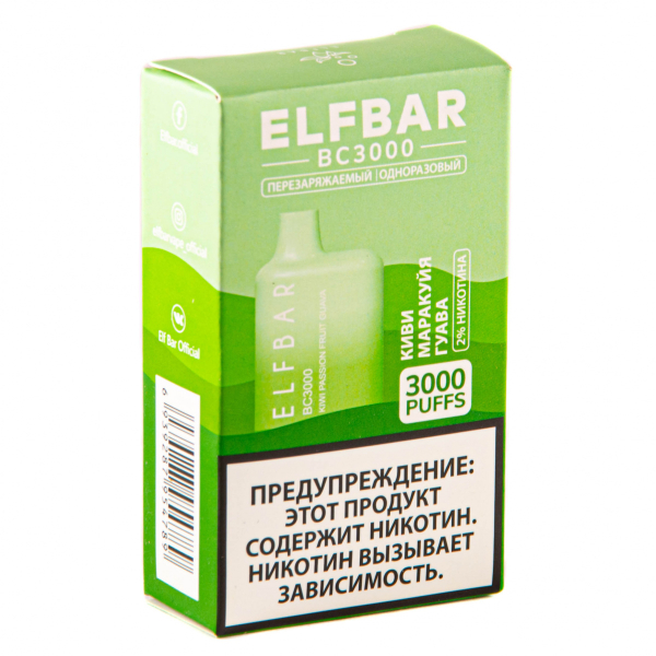 ELF BAR Kiwi Passionfruit Guava (3000 затяжек) 20 мг в Норильске