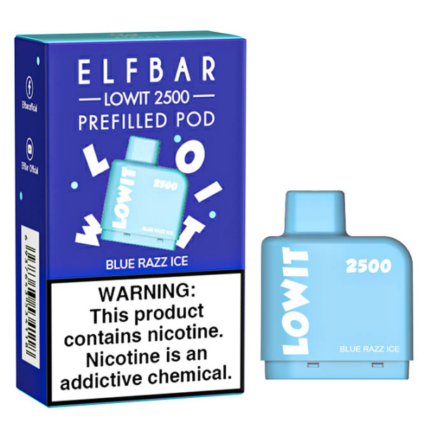 Картридж Elf Bar Lowit 2500 20 мг, 6 мл (Blue Razz Ice) в Норильске
