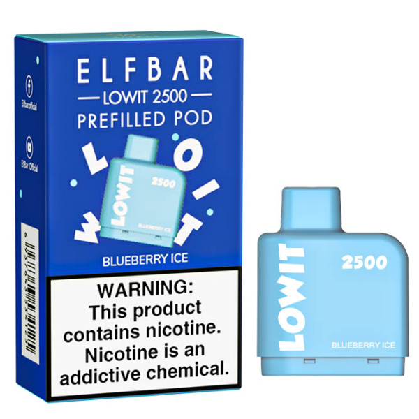 Картридж Elf Bar Lowit 2500 20 мг, 6 мл (Blueberry Ice) в Норильске
